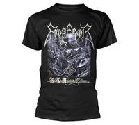 EMPEROR - IN THE NIGHTSIDE ECLIPSE BLACK T-Shirt, Front & Back Print X-Large