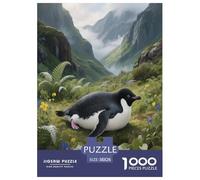 Emperor Penguin 1000 Piece Puzzle Games for Adults Challenging & Brainteasing Jigsaw Puzzle Animal Home Decoration for The Whole Family 38x26cm/1000pcs