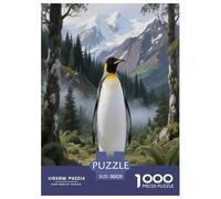 Emperor Penguin 1000 Piece Puzzle Games for Adults Perfect for Relaxation Jigsaw Puzzle Animal Home Decors for The Whole Family 38x26cm/1000pcs