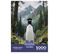 Emperor Penguin 1000 Piece Puzzle Games for Adults with Extra Fun Challenges Jigsaw Puzzle Animal Home Decoration for The Whole Family 38x26cm/1000pcs