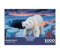 Emperor Penguin 1000pcs Wildlife Paper Jigsaw Puzzle Puzzle What Happens Next Beautiful Decoration for Adults And Kids 38x26cm/1000pcs