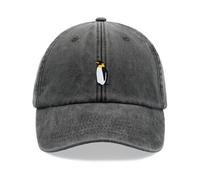Emperor Penguin Baseball Cap Vintage Washed Unisex Dad Hat Adjustable Black