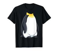 Emperor Penguin Costume Halloween Antarctic Bird Design Value Graphic T-Shirt, Men, Black, L