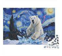 Emperor Penguin Jigsaw 1000 Piece Ice Decoration Puzzle for Adults And Kids Gift High Difficulty Game Challenging Puzzles Home Game 1000pcs (75x50cm)