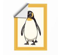 Emperor Penguin Modern Unframed Wall Art Print A1 (84.1×59.4cm), Wall Decor for Living Room, Bedroom, Office & Home, Art Gift