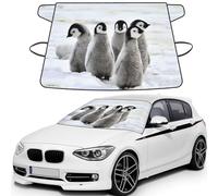 Emperor Penguin Print Automotive Windshield Frost Cover Protector For Winter Use, Ice Snow Protector Covers For Car