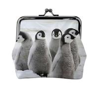 Emperor Penguin Printing Lightweight Coin Purse, Minimalist Wallet for Coffee Runs and Local Outings