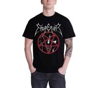 EMPEROR - PENTAGRAM 2014 BLACK T-Shirt, Front & Back Print Medium