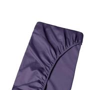 Emperor Size Bottom Fitted Sheet - Long Staple 100% Egyptian 1000-Thread-Count, 46cm/18" Deep Pockets, Breathable Sateen Weave Bottom Sheet - Plum Colour