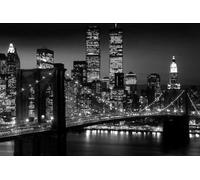 Empire 105530 New York Manhattan Brooklyn Bridge Black and White Poster 91.5 x 61 cm