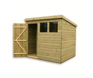 Empire 1500 Pent Garden Shed T&G PRESSURE TREATED 2 WINDOWS 6X4 7X5 8X6 10X8
