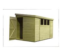 Empire Sheds Empire Pent Summerhouse 8X4 Dipped Treated Tongue And Groove Wooden Garden Shed Double Door (8' X 4' / 8Ft X 4Ft) (8X4)