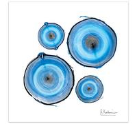 Empire Art Direct Mineral Rings II Abstract Wall Art on Frameless Free Floating Tempered Glass Panel Ready to Hang, Living Room, Bedroom & Office, 24" x 24" x 0.2"