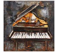 Empire Art Direct Mixed Media Iron Hand Painted Dimensional Wall Art Ready to Hang, Metal, Magic Key, 32" x 32" x 3\