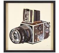 Empire Art Direct SLR Camera Dimensional Art Collage, Black, 25L x 25W