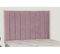 Empire Beds Portland 36" Height Headboard In Pink Plush Velvet Fabric For Double Beds