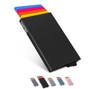 Empire Card Holder | Slim Wallet for Men & Women, RFID/NFC Blocking Minimalist Credit Card Holder, Small Front Pocket Wallet, Durable and Stylish |Perfect Everyday Carry Accessory (Jet Black)