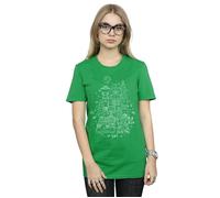 Empire Christmas Cotton Boyfriend T-Shirt Star Wars Green L