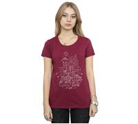 Empire Christmas Cotton T-Shirt Star Wars Burgundy XXL