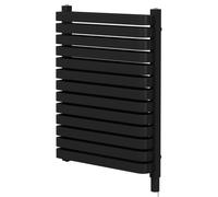 Empire Colore Vertical Electric Double Panel Radiator | Matt Black | Mild Steel | 756mm x 600mm