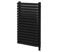 Empire Colore Vertical Electric Double Panel Radiator | Matt Black | Mild Steel | 912mm x 600mm