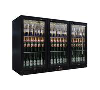 Empire Commercial Hinged Triple 3 Door Back Bar Bottle Display Cooler Fridge Chiller Beer Wine