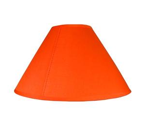 Empire Cotton Coolie Lamp Shades for Table Lamps and Pendant Ceiling Lights - 30cm Dia Cream (Orange)