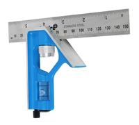 Empire E255IM 6" 150 mm Combination Square Inch & Metric Graduation - Rational Head Dimensions - Cast Zinc Head - Stailess Steel Blade