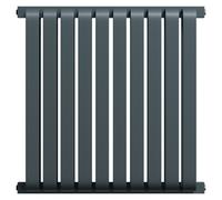 Empire Horizontal Double Panel Radiator | Anthracite | Mild Steel | 600mm x 600mm