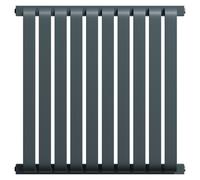Empire Horizontal Single Panel Radiator | Anthracite | Mild Steel | 600mm x 600mm