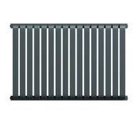 Empire Horizontal Single Panel Radiator | Anthracite | Mild Steel | 600mm x 912mm
