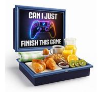 Empire Lap Tray with Bean Bag Cushion - Wooden Soft Padded Lap Tray with Cushion for Eating, Drinking & Laptop - Ideal for Breakfast, Dinner, Snacks & Work - Comfortable, Portable with Sturdy Design