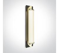 Empire LED Flush Wall Light - Brushed Brass