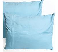 Empire Linens Toddler Pillowcase - 100% Cotton Soft Pillow Cover for Kids | Zippered Closure | Breathable & Washable | Fits Toddler Pillow Cover (Light Blue, 12x16 Inch)