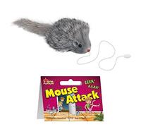 Empire Magic Loftus Mouse Attack Funny Practical Joke Gag Gift, 2.5", Gray/White