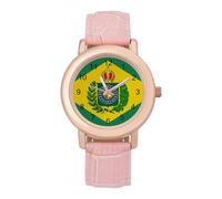 Empire of Brazil Flag Fashion Women's Watch Easy Reader Novelty Slim Quartz Casual Dress Wrist Watches