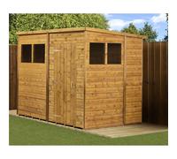 Empire Pent Shed Shiplap Tongue & Groove 8X6 With Windows