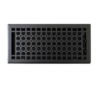 Empire Register Co, Vent Cover - 6x14 inch, Honeycomb Design, Textured Black Finish, Heavy Duty Floor Vent Covers, Metal Damper Attached Vent Covers for Home Floor only