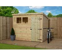 Empire Sheds Empire 1500 Pent 7X4 Pressure Treated Tongue And Groove Wooden Garden Shed Door Right (7' X 4' / 7Ft X 4Ft) (7X4)
