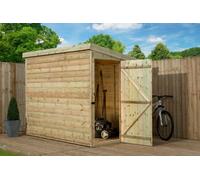 Empire Sheds Empire 2000 Pent 6x5ft Wooden Garden Shed Door Right Side Panel, Green