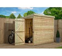 Empire Sheds Empire 2000 Pent 7x4ft Wooden Garden Shed Door Le Side Panel, Green