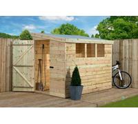 Empire Sheds Empire 3000 Pent 8X5 Pressure Treated Tongue And Groove Wooden Garden Shed Door Left Side Panel (8' X 5' / 8Ft X 5Ft) (8X5)