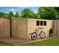Empire Sheds Empire 3000 Pent 9X5 Pressure Treated Tongue And Groove Wooden Garden Sheddoor Left Side Panel (9' X 5' / 9Ft X 5Ft) (9X5)
