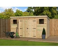 Empire Sheds Empire 5000 Pent 14X5 Double Door Centre Windows