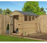 Empire Sheds Empire 9200 Premier Apex Shed Windows 5X8 Pressure Treated Tongue And Groove Wooden Garden Shed (5' X 8' / 5Ft X 8Ft) (5X8)