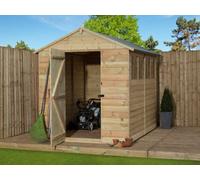 Empire Sheds Empire 9200 Premier Apex Shed Windows 6X10 Pressure Treated Tongue And Groove Wooden Garden Shed (6' X 10' / 6Ft X 10Ft) (6X10)