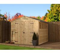 Empire Sheds Empire 9800 Premier Apex Shed Double Door Windows 8X10