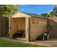 Empire Sheds Empire 9800 Premier Apex Shed Double Door Windows 8X8