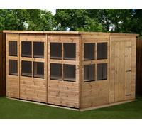 Empire Sheds Empire Pent Potting Shed 10X8 Single Door