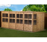 Empire Sheds Empire Pent Potting Shed 16X6 Double Door